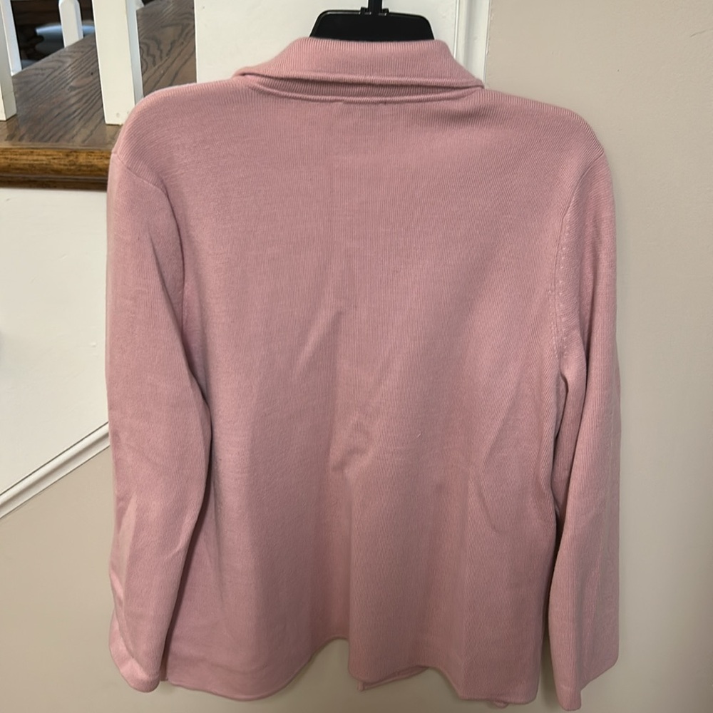 Talbots 🎊Host Pick🎉 Light Pink open cardigan blazer like new - Picture 13 of 16